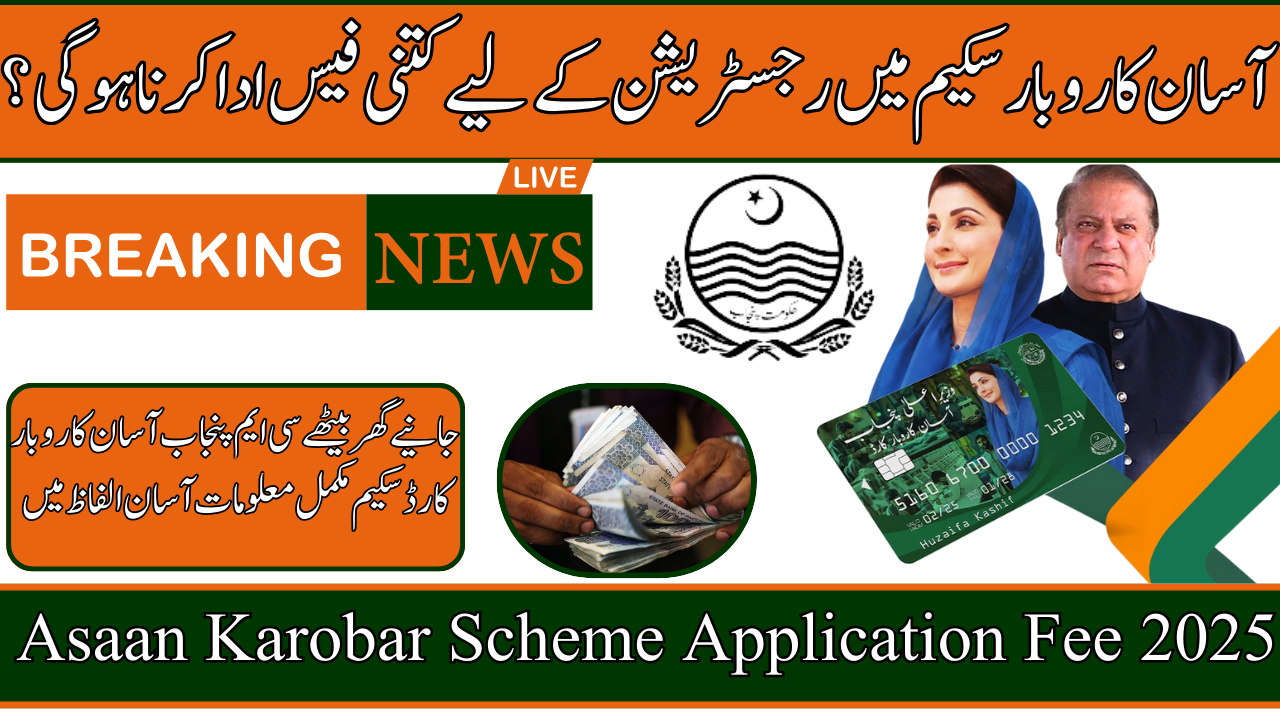 Asaan Karobar Scheme Application Fee